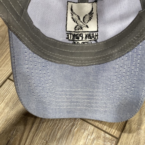 HAWK POINT LODGE Blue Gray Trucker Hat Adjustable - Picture 7 of 7